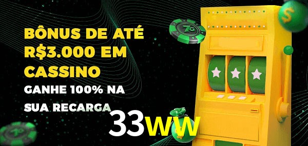 33ww melhor bônus de depósito